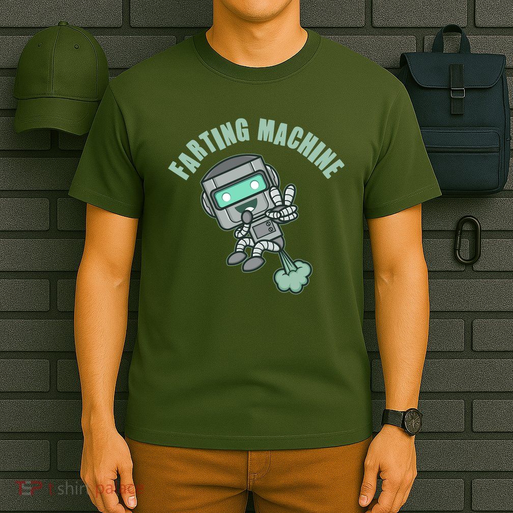 Funny Farting Machine Robot T-Shirt