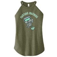 Funny Farting Machine Robot Women's Perfect Tri Rocker Tank
