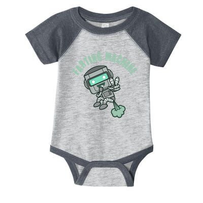 Funny Farting Machine Robot Infant Baby Jersey Bodysuit