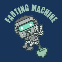 Funny Farting Machine Robot Infant Baby Jersey Bodysuit