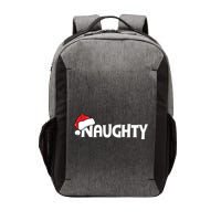 Funny Family Matching Naughty Nice Funny Christmas Santa Hat Vector Backpack
