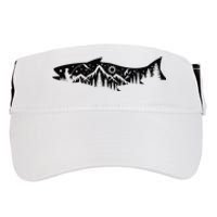 Fishing Forest Mountain Silhouette Outdoor Adventure Fishing Adult Drive Performance Visor