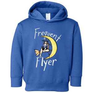 Frequent Flyer Moon Witch Gift Toddler Hoodie