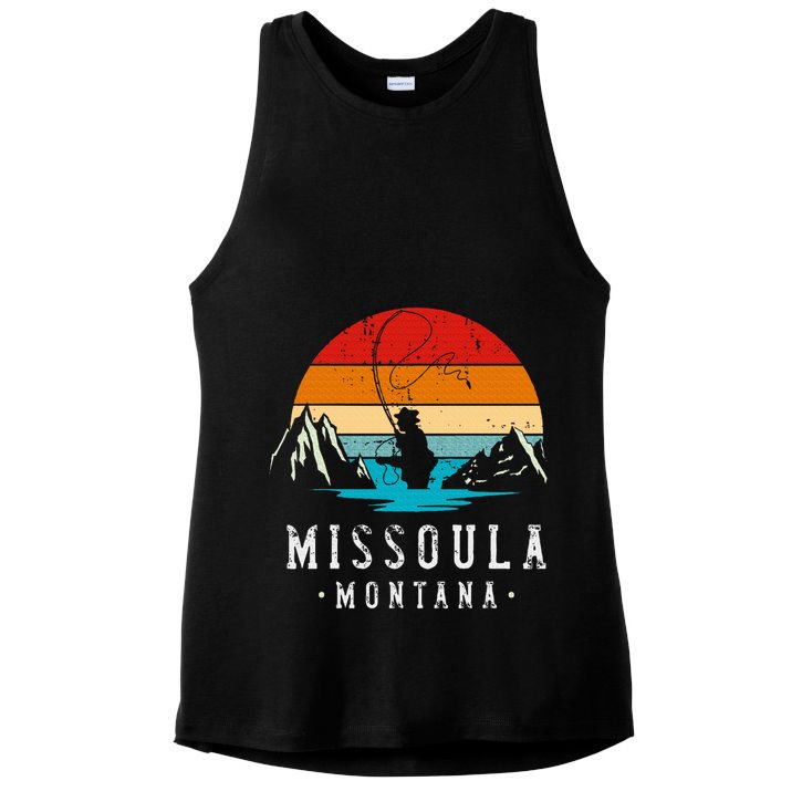 Fly Fishing Missoula Montana Ladies PosiCharge Tri-Blend Wicking Tank