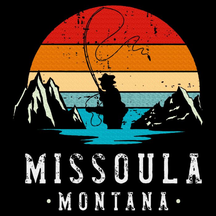 Fly Fishing Missoula Montana Cooling Performance Crew T-Shirt