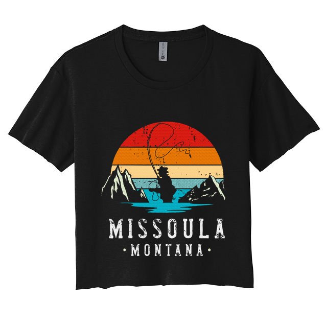 Fly Fishing Missoula Montana Crop Top