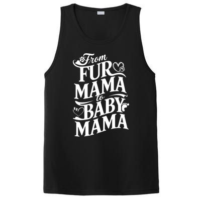 From Fur Mama To Mama Dog Cat Owner New Mom Pregnant Funny Gift PosiCharge Competitor Tank