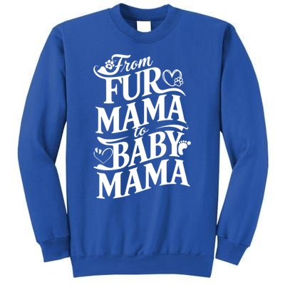 From Fur Mama To Mama Dog Cat Owner New Mom Pregnant Funny Gift Sweatshirt