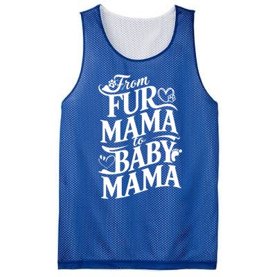 From Fur Mama To Mama Dog Cat Owner New Mom Pregnant Funny Gift Mesh Reversible Basketball Jersey Tank