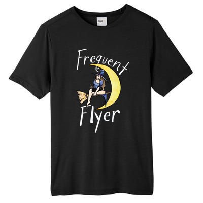 Frequent Flyer Moon Witch Meaningful Gift Tall Fusion ChromaSoft Performance T-Shirt