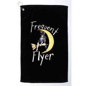 Frequent Flyer Moon Witch Meaningful Gift Platinum Collection Golf Towel