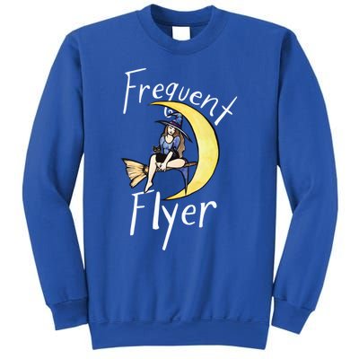 Frequent Flyer Moon Witch Meaningful Gift Sweatshirt