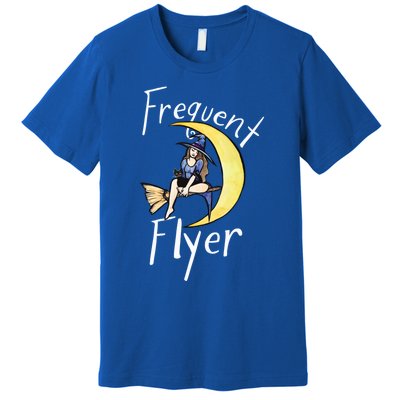 Frequent Flyer Moon Witch Meaningful Gift Premium T-Shirt