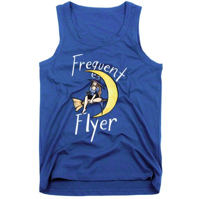 Frequent Flyer Moon Witch Meaningful Gift Tank Top