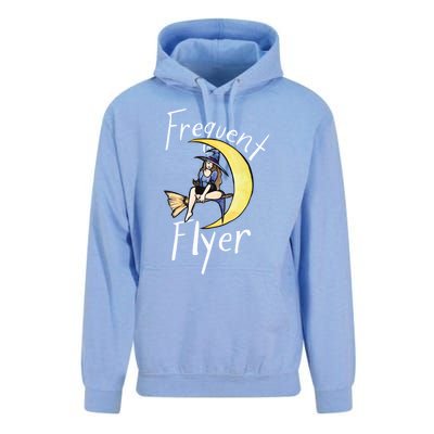 Frequent Flyer Moon Witch Meaningful Gift Unisex Surf Hoodie