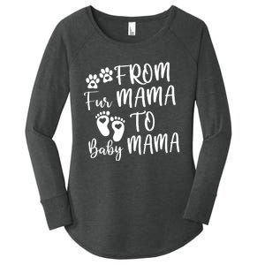 From Fur Mama To Baby Mama Women's Perfect Tri Tunic Long Sleeve Shirt