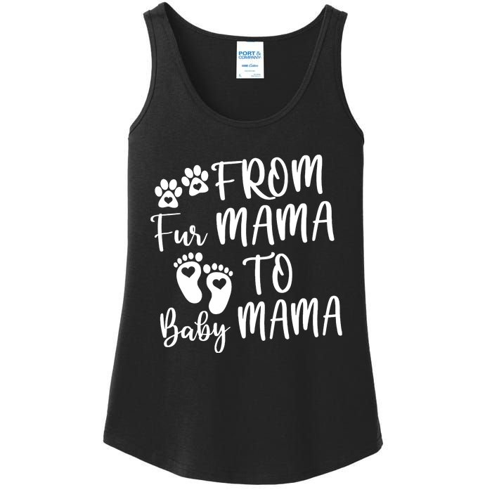 From Fur Mama To Baby Mama Ladies Essential Tank