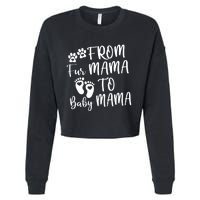 From Fur Mama To Baby Mama Cropped Pullover Crew