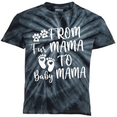 From Fur Mama To Baby Mama Kids Tie-Dye T-Shirt