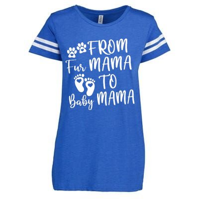 From Fur Mama To Baby Mama Enza Ladies Jersey Football T-Shirt