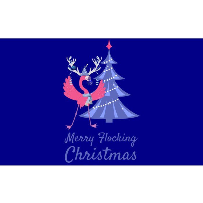 Funny Flamingo Merry Flocking Christmas Tree Decorating Great Gift Bumper Sticker