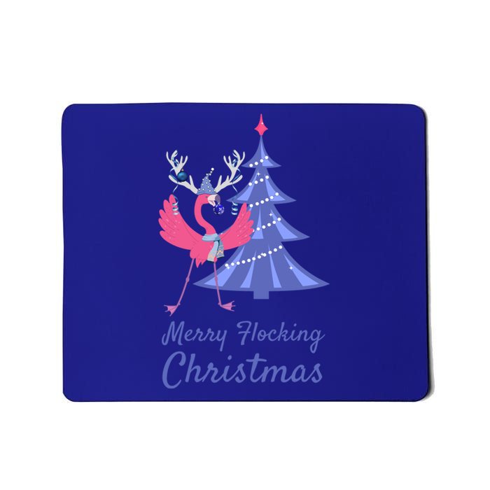 Funny Flamingo Merry Flocking Christmas Tree Decorating Great Gift Mousepad