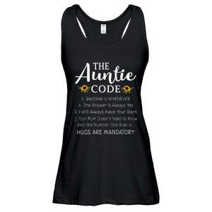 Funny Family Matching Gifts For Aunt The Auntie Code Ladies Essential Flowy Tank