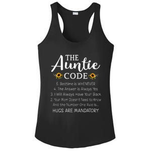 Funny Family Matching Gifts For Aunt The Auntie Code Ladies PosiCharge Competitor Racerback Tank