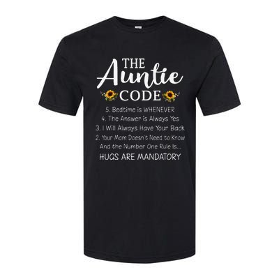 Funny Family Matching Gifts For Aunt The Auntie Code Softstyle® CVC T-Shirt