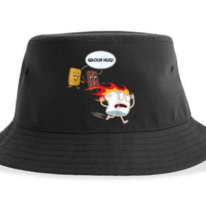 Funny For Men Smores Marshmallow Camping Roasting Sustainable Bucket Hat