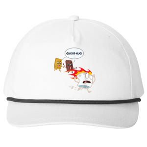 Funny For Men Smores Marshmallow Camping Roasting Snapback Five-Panel Rope Hat