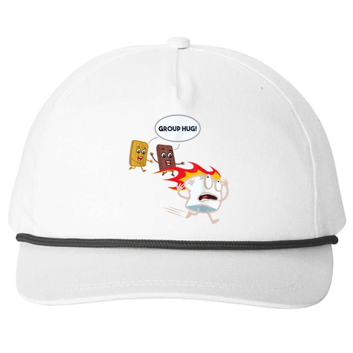 Funny For Men Smores Marshmallow Camping Roasting Snapback Five-Panel Rope Hat