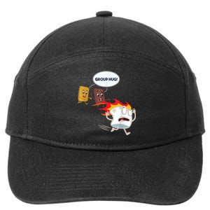 Funny For Men Smores Marshmallow Camping Roasting 7-Panel Snapback Hat