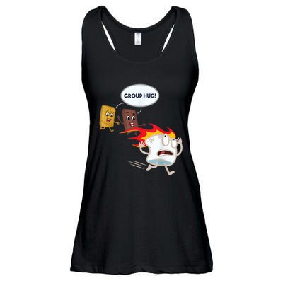 Funny For Men Smores Marshmallow Camping Roasting Ladies Essential Flowy Tank