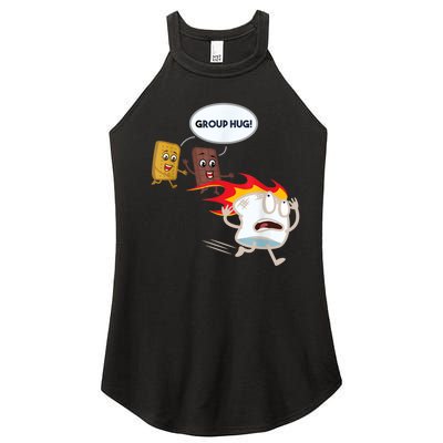 Funny For Men Smores Marshmallow Camping Roasting Women’s Perfect Tri Rocker Tank