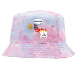 Funny For Men Smores Marshmallow Camping Roasting Tie-Dyed Bucket Hat