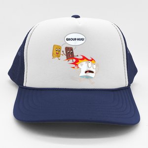 Funny For Men Smores Marshmallow Camping Roasting Trucker Hat