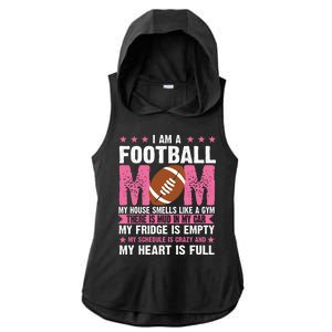 Funny Football Mom Quote Fan Ladies PosiCharge Tri-Blend Wicking Draft Hoodie Tank