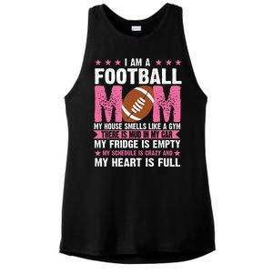 Funny Football Mom Quote Fan Ladies PosiCharge Tri-Blend Wicking Tank