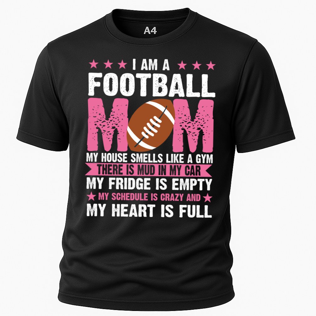 Funny Football Mom Quote Fan Cooling Performance Crew T-Shirt