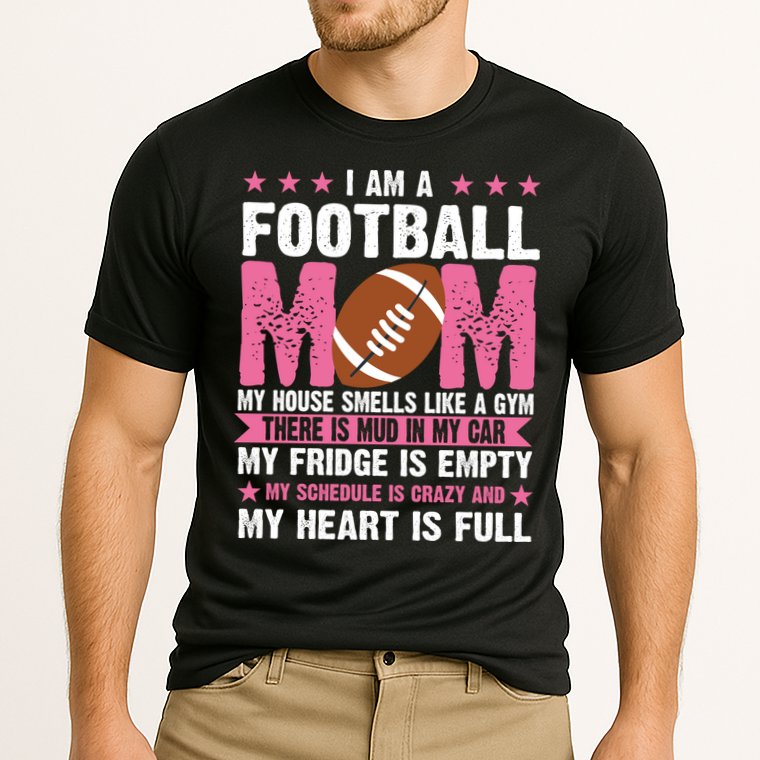 Funny Football Mom Quote Fan Cooling Performance Crew T-Shirt