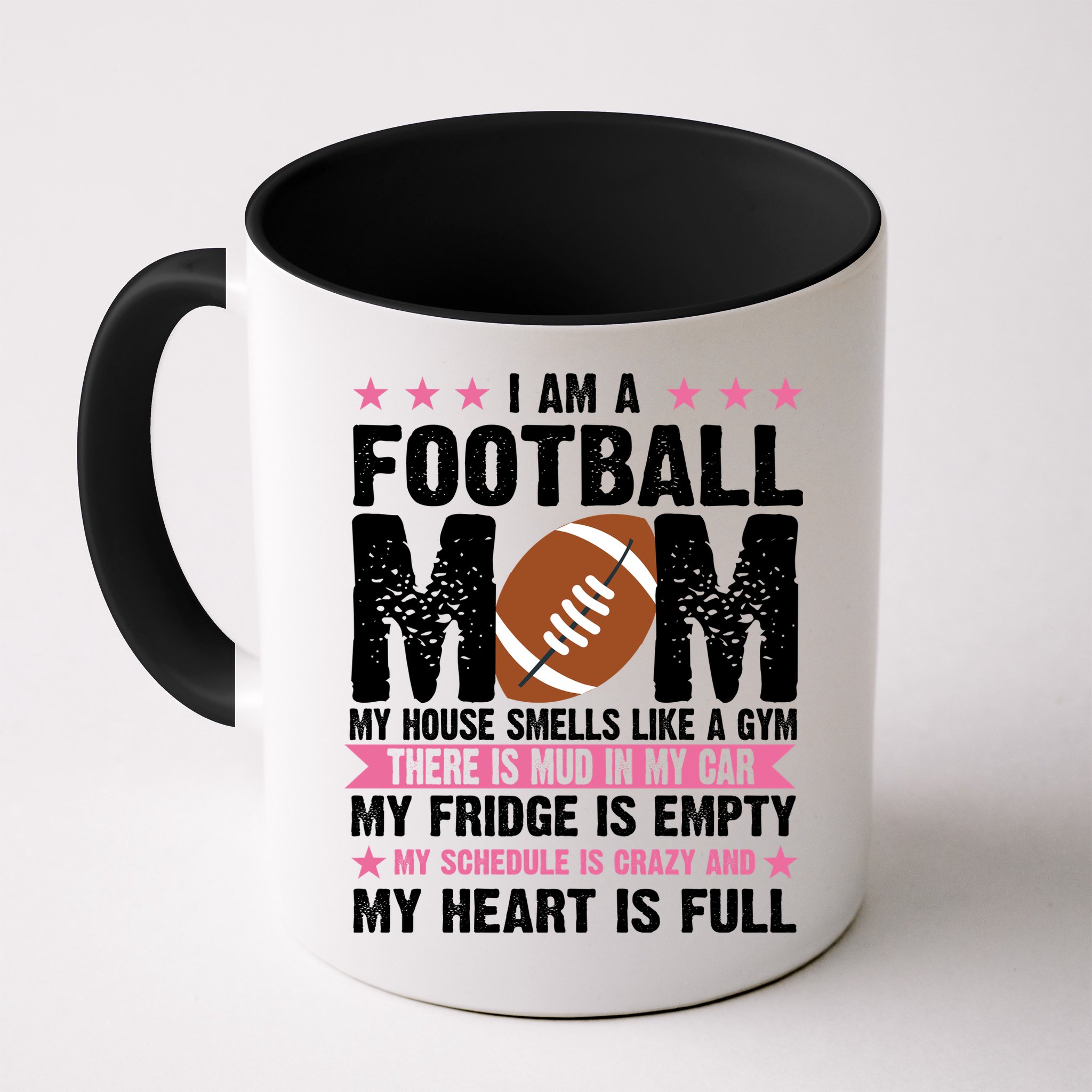 Funny Football Mom Quote Fan Mug