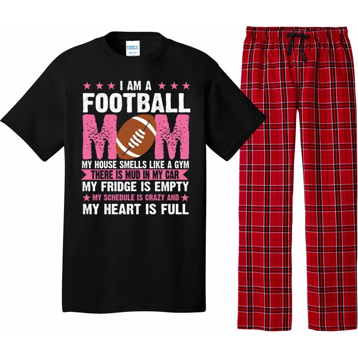 Funny Football Mom Quote Fan Pajama Set