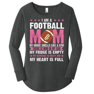 Funny Football Mom Quote Fan Women's Perfect Tri Tunic Long Sleeve Shirt