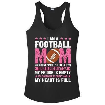 Funny Football Mom Quote Fan Ladies PosiCharge Competitor Racerback Tank