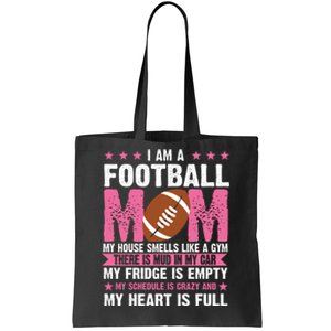 Funny Football Mom Quote Fan Tote Bag