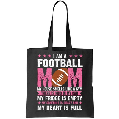 Funny Football Mom Quote Fan Tote Bag