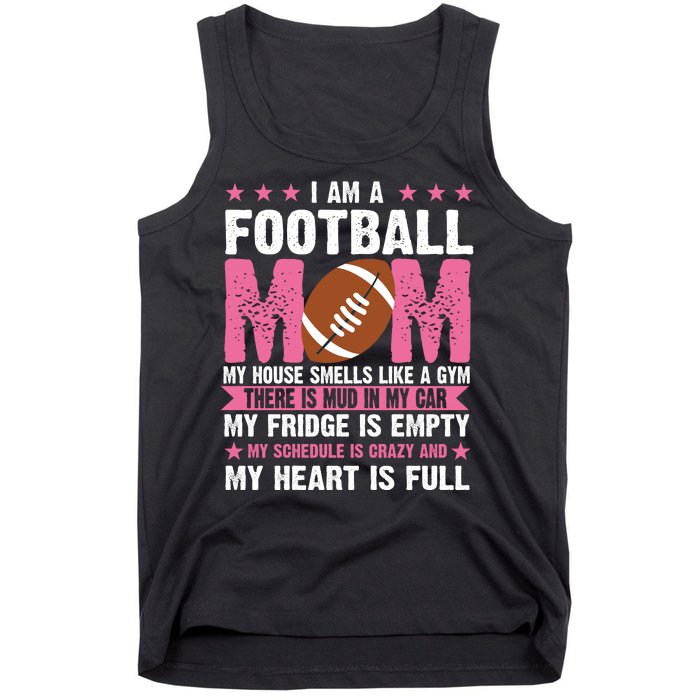 Funny Football Mom Quote Fan Tank Top