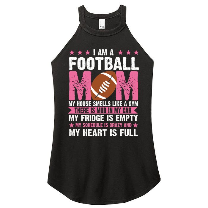 Funny Football Mom Quote Fan Women's Perfect Tri Rocker Tank