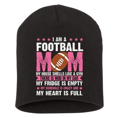 Funny Football Mom Quote Fan Short Acrylic Beanie